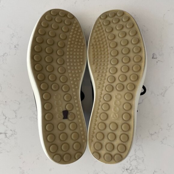 Ecco Soft 7 Lo Cut Lace Up Leather Sneakers Black Sz 41EU/7US - Picture 6 of 12